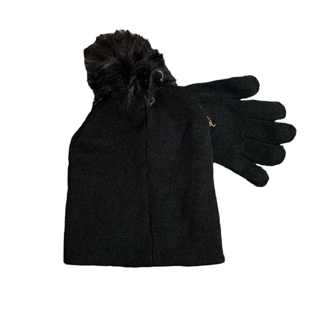 Baby Phat Pom Pom Hat & Glove Set